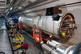 Final LHC magnet goes underground