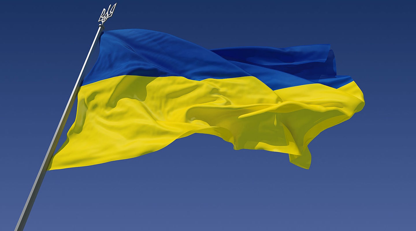 Flag of Ukraine (credit UP9, Wikicommons, CC BY-SA 3.0)